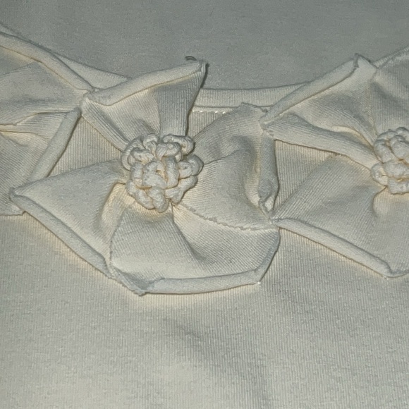 Kate Spade Soft Cream Flower Detailed Tank Top , M - Picture 6 of 9